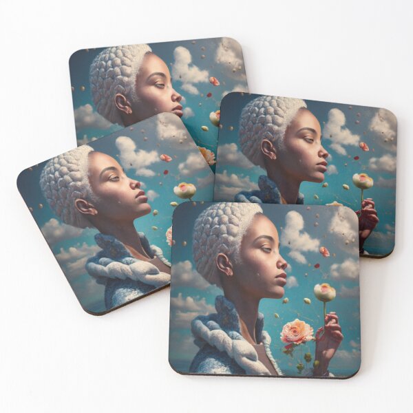 Item preview, Mysterious lady with a flower designed and sold by Studio-DesignWw.