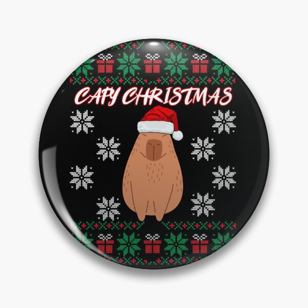 Item preview, Capy Christmas: Capybara Christmas Xmas Santa Hat designed and sold by EmiAndMike.