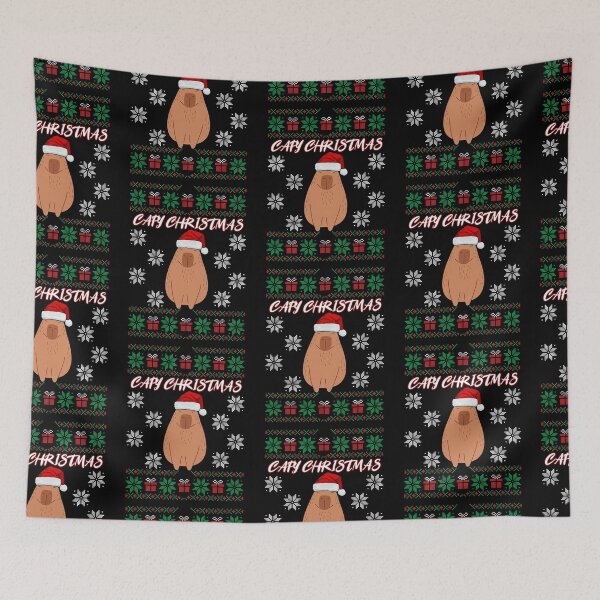 Item preview, Capy Christmas: Capybara Christmas Xmas Santa Hat designed and sold by EmiAndMike.