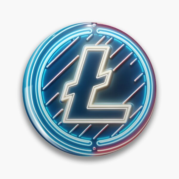 Item preview, liteGlow: The Neon Litecoin Emblem designed and sold by Ultraviolet1337.