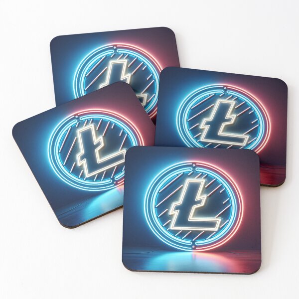 Item preview, liteGlow: The Neon Litecoin Emblem designed and sold by Ultraviolet1337.