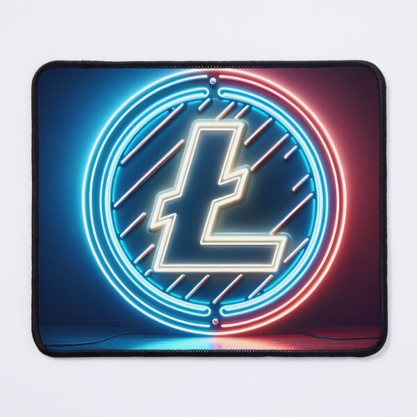 Item preview, liteGlow: The Neon Litecoin Emblem designed and sold by Ultraviolet1337.