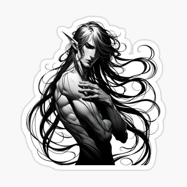Item preview, Dark Fantasy Elf Dreamer designed and sold by aetherAI.