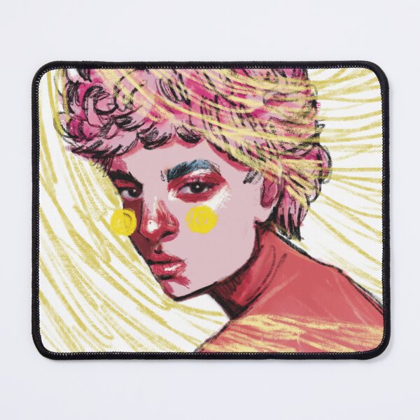 Item preview, Young girl with pink hair designed and sold by aspacegirlart.