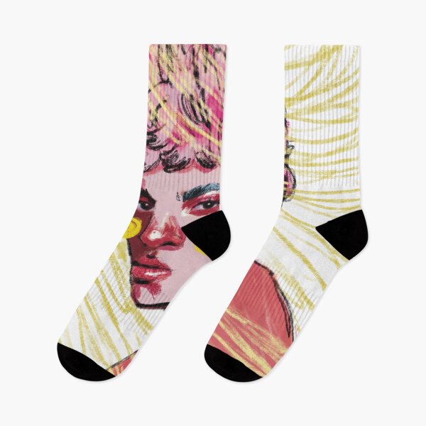 Item preview, Young girl with pink hair designed and sold by aspacegirlart.