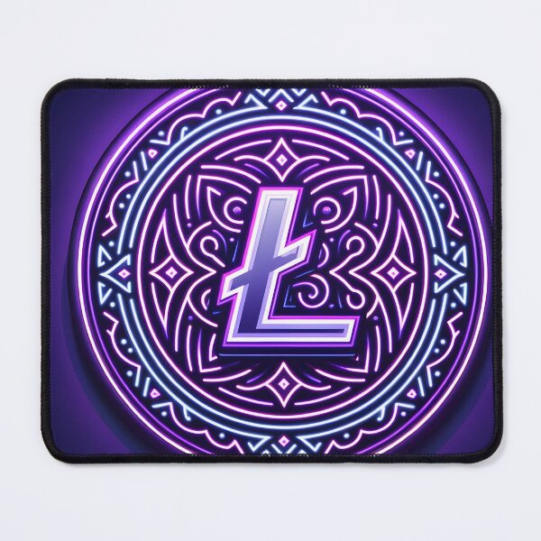 Item preview, Purple Pulse: Litecoin's Luminous Circle designed and sold by Ultraviolet1337.