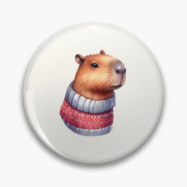 Aperçu de l'œuvre Capybara dans un pull créée et vendue par PixelsNonstop.