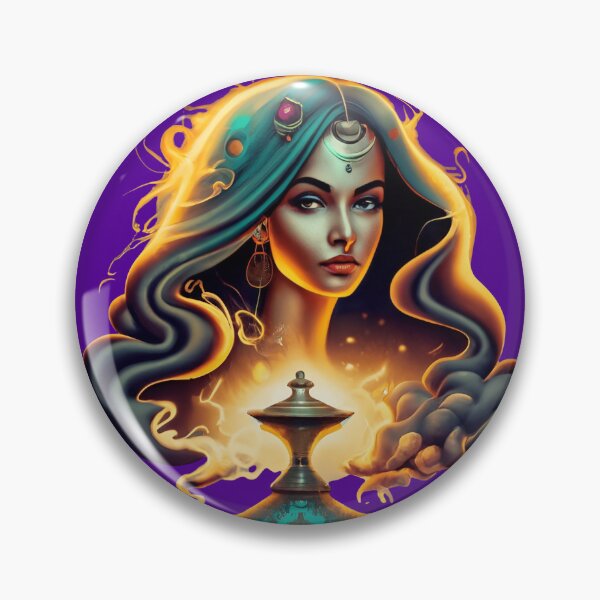 Artikelvorschau, „Mystische Genie-Lampenkunst – nahtloses HD-Design“ entworfen und verkauft von CustomiseDesign Art.