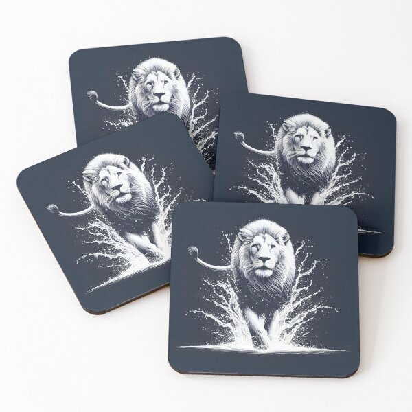 Item preview, Wild Elegance: Lion in Motion designed and sold by DesignVibesHub.