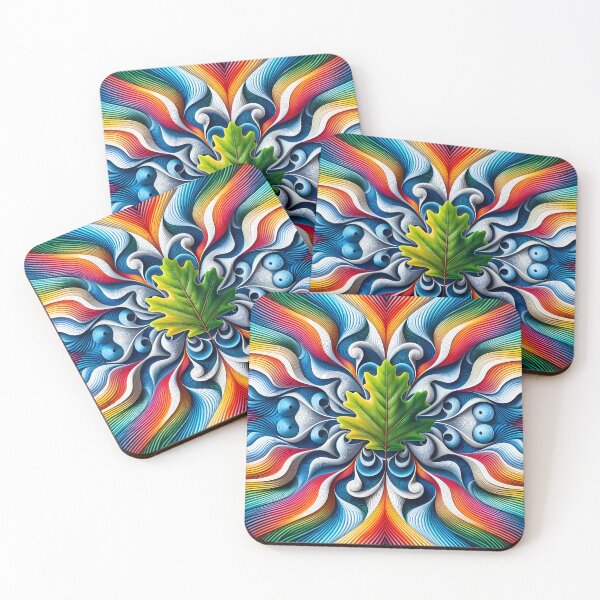 Item preview, Trippy Oak Leaf Pattern designed and sold by NeatSplash.