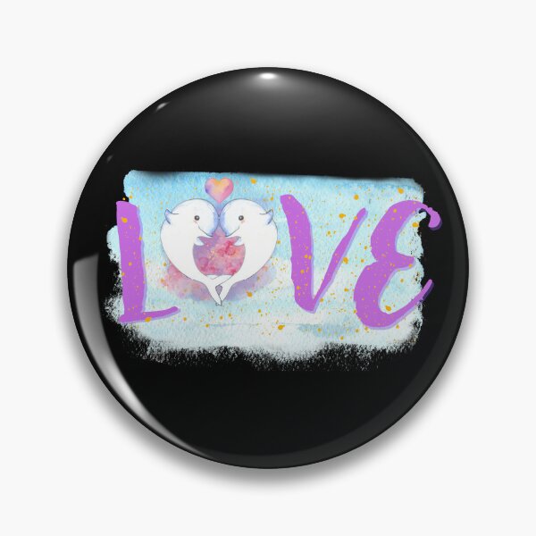 Item preview, Love Beluga Whales Watercolor Art designed and sold by kuremureDesign.