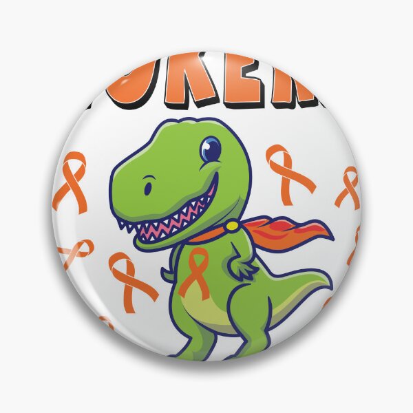 Item preview, Leukemia Dinosaur Orange Ribbon Hematologist Reptile Fossil designed and sold by wanasak.