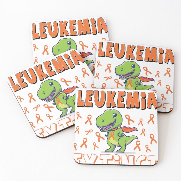 Item preview, Leukemia Dinosaur Orange Ribbon Hematologist Reptile Fossil designed and sold by wanasak.