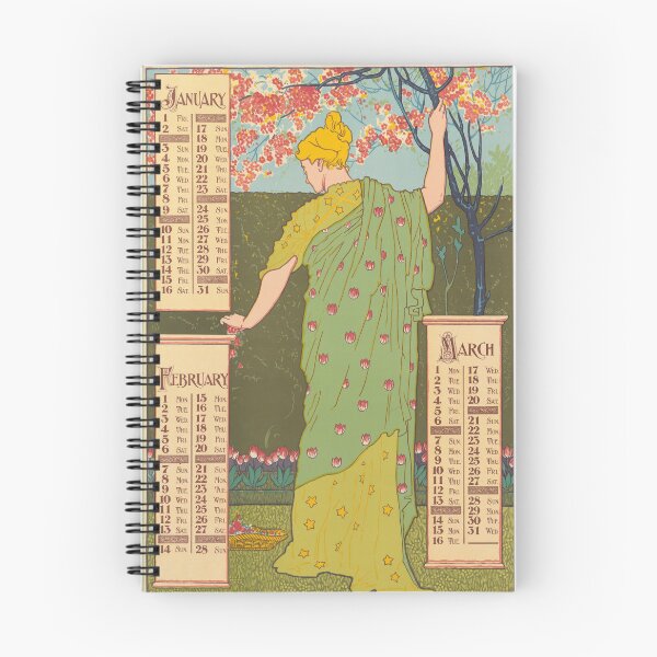 Item preview, Louis Rhead, January,February,March designed and sold by NouveauEra.