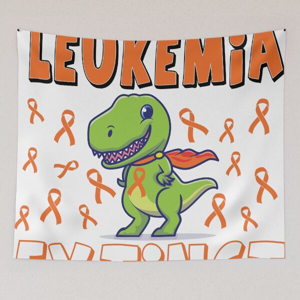 Item preview, Leukemia Dinosaur Orange Ribbon Hematologist Reptile Fossil designed and sold by wanasak.