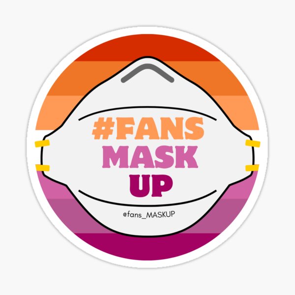 Item preview, Fansmaskup lesbian flag designed and sold by fansmaskup.
