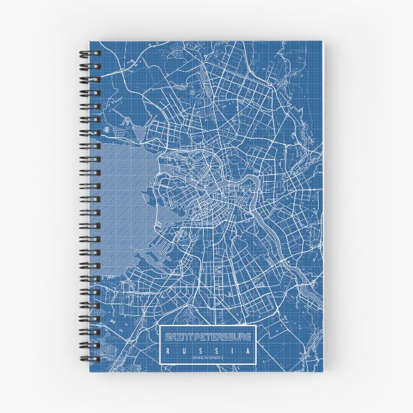 Item preview, Saint Petersburg City Map of Russia - Blueprint designed and sold by deMAP.