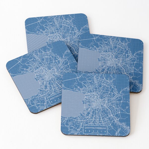 Item preview, Saint Petersburg City Map of Russia - Blueprint designed and sold by deMAP.