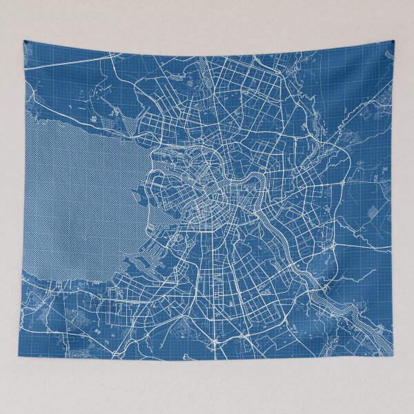 Item preview, Saint Petersburg City Map of Russia - Blueprint designed and sold by deMAP.