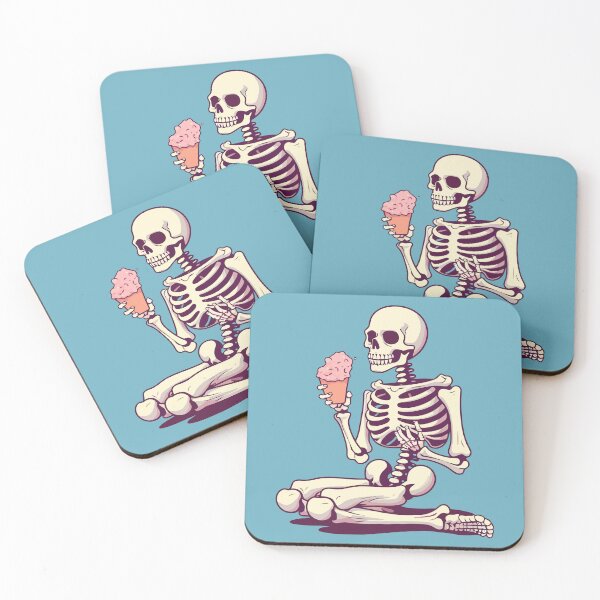 Item preview, Skeleton eating Ice cream designed and sold by Amir Faysal.