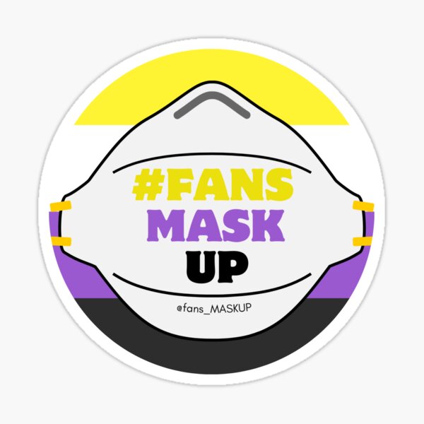 Item preview, Fansmaskup non-binary flag designed and sold by fansmaskup.