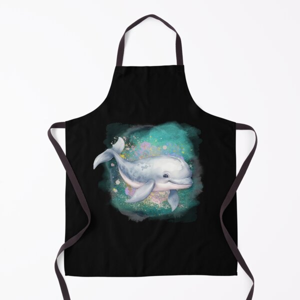 Artikelvorschau, Baby-Beluga-Wal schwimmendes Aquarell entworfen und verkauft von kuremureDesign.