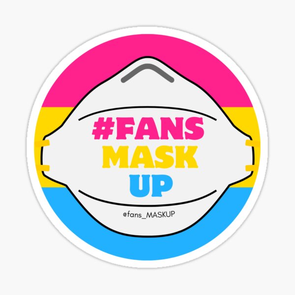 Item preview, Fansmaskup pansexual flag designed and sold by fansmaskup.