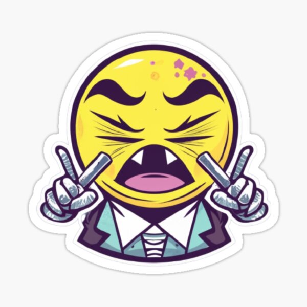 Cursed Emoji Set Sticker for Sale by Anna Laimo