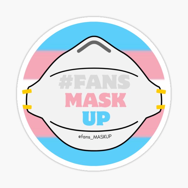 Item preview, Fansmaskup trans flag designed and sold by fansmaskup.