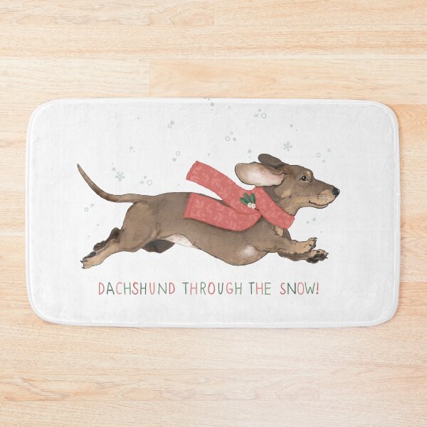 Item preview, Dachshund Through the Snow  designed and sold by lauragraves.