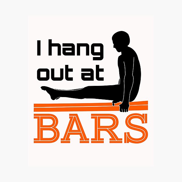 Item preview, I Hang Out at Bars Men Boys Gymnastics designed and sold by jaygo.