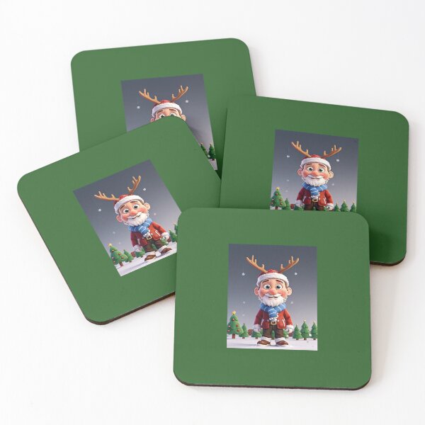 Item preview, Christmas Cartoon Clip Art: Santa, Moose, Snowman, and Cute Kid in 4K designed and sold by Chukszy1.