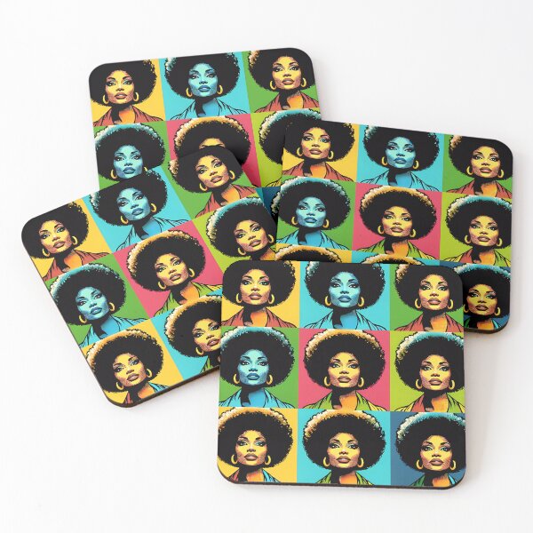 Item preview, 70s Afro Pop-Art Pattern designed and sold by NeatSplash.