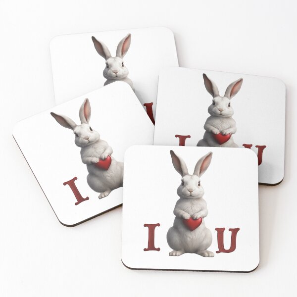 Item preview, Bugs Bunny Rabbit holding Red Pillow Lover Gift Love You designed and sold by MrPanchoStore.