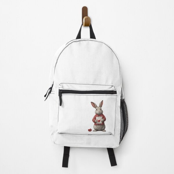 Item preview, Bugs Bunny Rabbit holding Red Pillow Lover Gift I Love You designed and sold by MrPanchoStore.