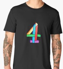Channel 4 retro logo Men's Premium T-Shirt