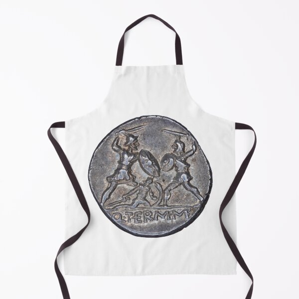 Item preview, Roman warrior defends a fallen comrade, 103 BC designed and sold by OptimoPrincipi Roman Coins.