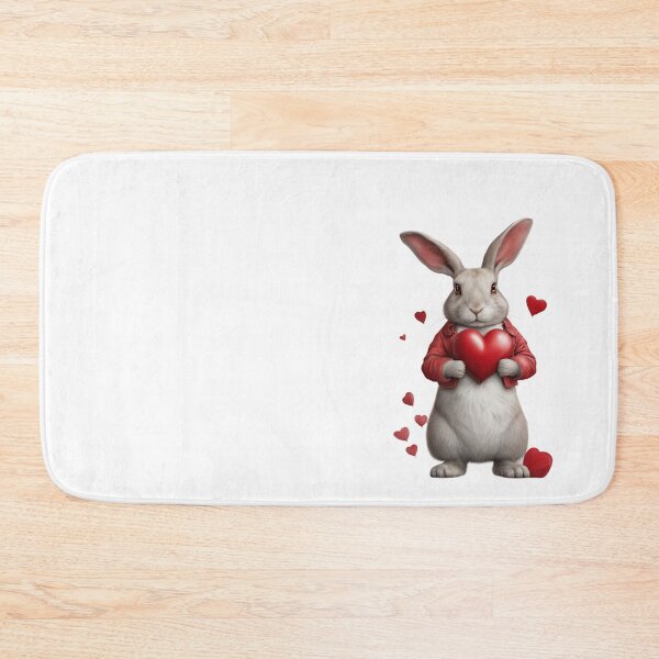 Item preview, Bugs Bunny Rabbit holding Red Pillow Lover Gift designed and sold by MrPanchoStore.