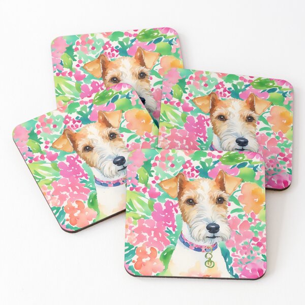 Item preview, Preppy portrait of a cute terrier designed and sold by SophieClimaArt.