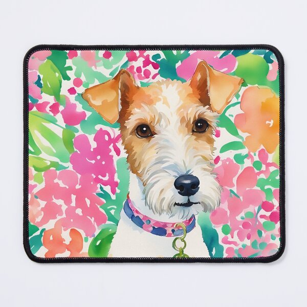 Item preview, Preppy portrait of a cute terrier designed and sold by SophieClimaArt.