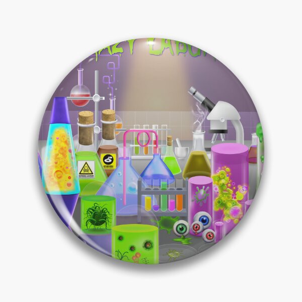 Item preview, Crazy Lab Emblem designed and sold by GeraldNewtonArt.