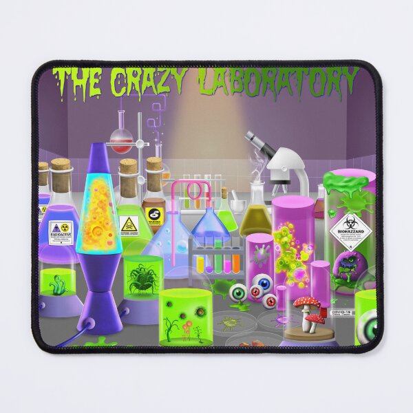 Item preview, Crazy Lab Emblem designed and sold by GeraldNewtonArt.