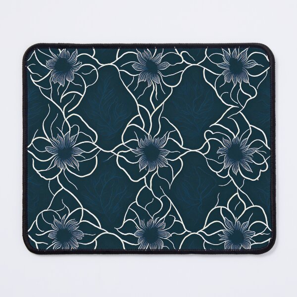 Item preview, Blue Linear Flowers designed and sold by Omarupattern51.