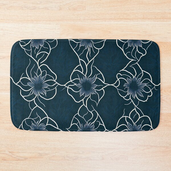 Item preview, Blue Linear Flowers designed and sold by Omarupattern51.