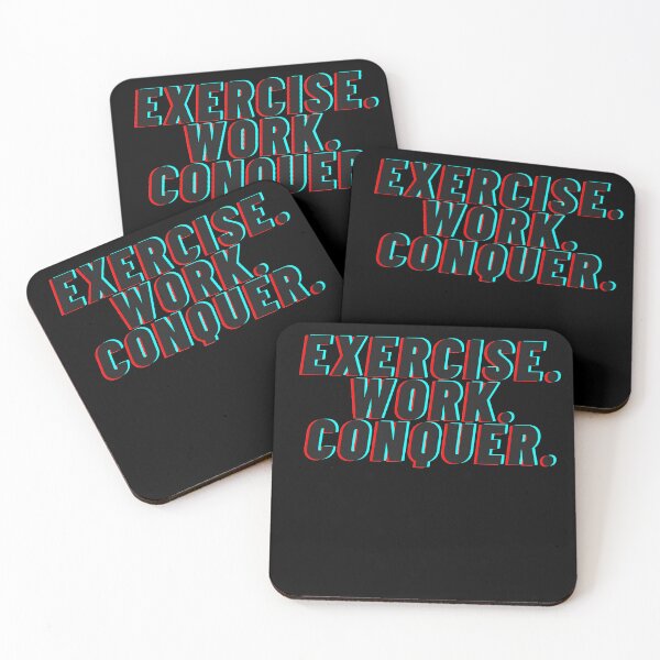 Item preview, Exercise. Work. Conquer. designed and sold by VasiljevichShop.
