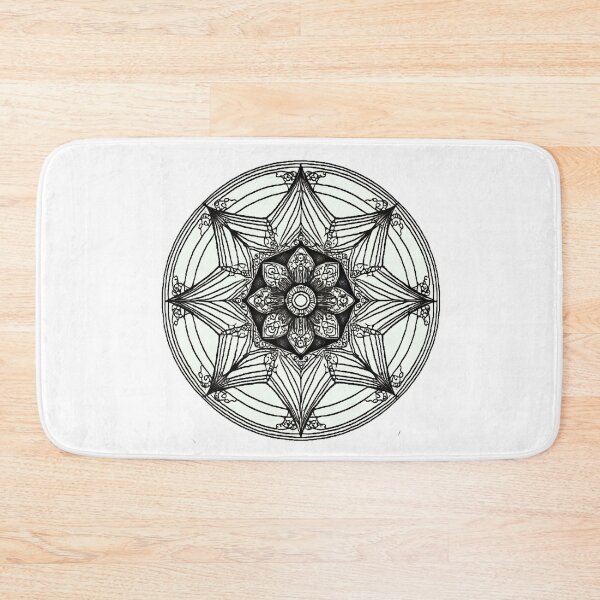 Item preview, Black and white Mandala designed and sold by CuteCreature.