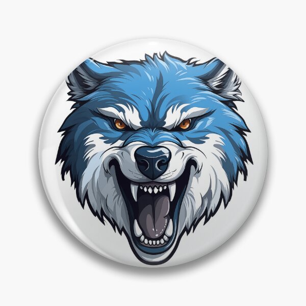Item preview, Blue WolfDog Angry designed and sold by taujiart.