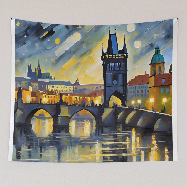 Item preview, Starry Night Prague designed and sold by travelwitheric.