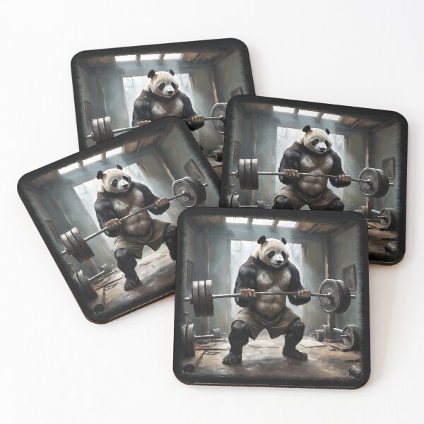 Item preview, PANDA WORKOUT, PANDA POWER, CrisMor-Art designed and sold by CrisMor-Art.