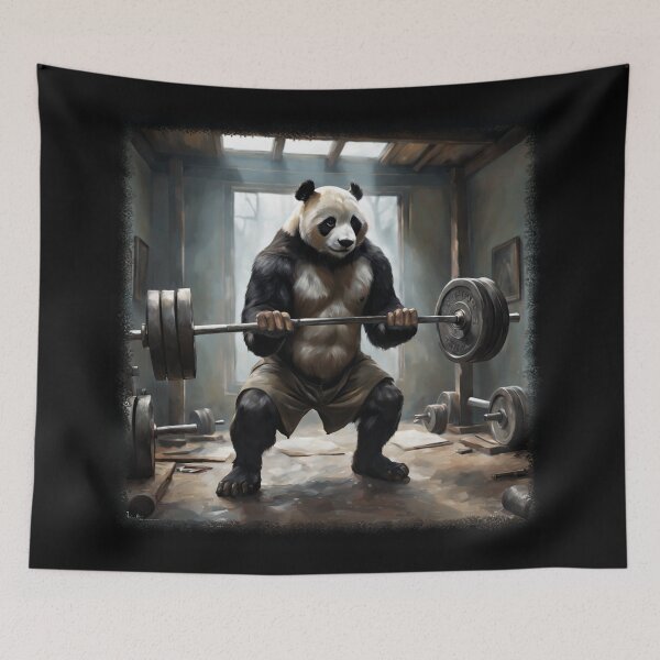 Item preview, PANDA WORKOUT, PANDA POWER, CrisMor-Art designed and sold by CrisMor-Art.